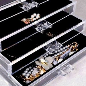 Beautiful! CLEAR Jewelry Box 💎